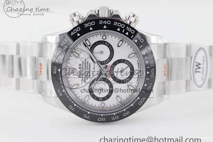 Edition Dial SS 116500 Daytona Best 904L Steel A7750 SS White Bracelet 1:1 TWF on 0108